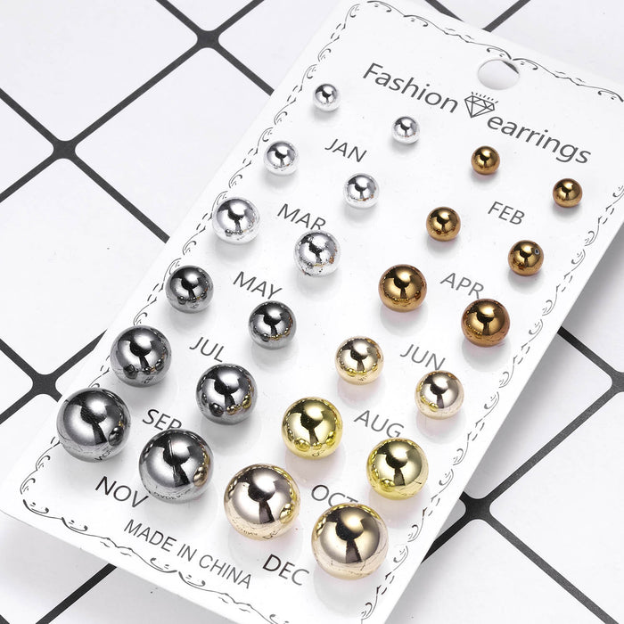 Wholesale December Combination Paper Card Earring Set,  Heart,  Flower,  and Heart-Shaped Designs