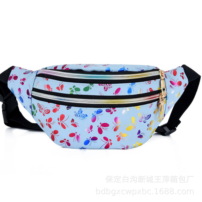 Wholesale Double zipper waist bag,  multifunctional waterproof crossbody bag