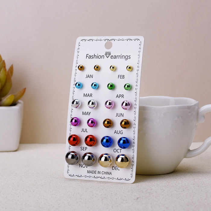 Wholesale December Combination Paper Card Earring Set,  Heart,  Flower,  and Heart-Shaped Designs