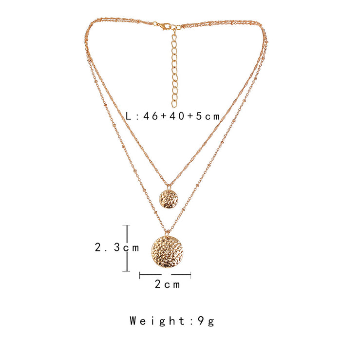 Wholesale Jewelry Fashion Pendant Simple and Versatile Creative Double layer Necklace