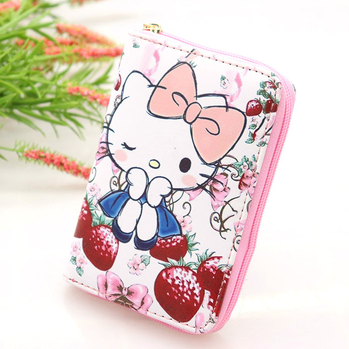 Wholesale cartoon cat PU leather boys and girls wallet