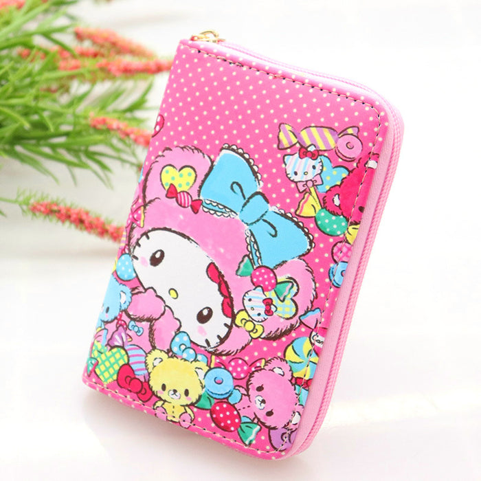 Wholesale cartoon cat PU leather boys and girls wallet