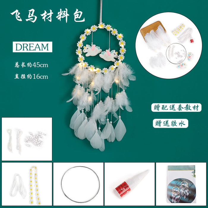 Wholesale feather tassels dream net  JDC-DC-MYu003