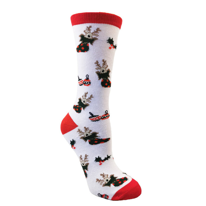 Wholesale Christmas Elk Cotton Socks JDC-SK-XQ042