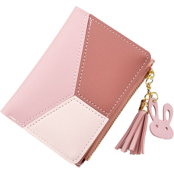 Wholesale New Wallet Women's Short Style Women's Zipper Wallet Korean Version Tassel Simple and Fashionable Coin Purse JDC-WT-PC005