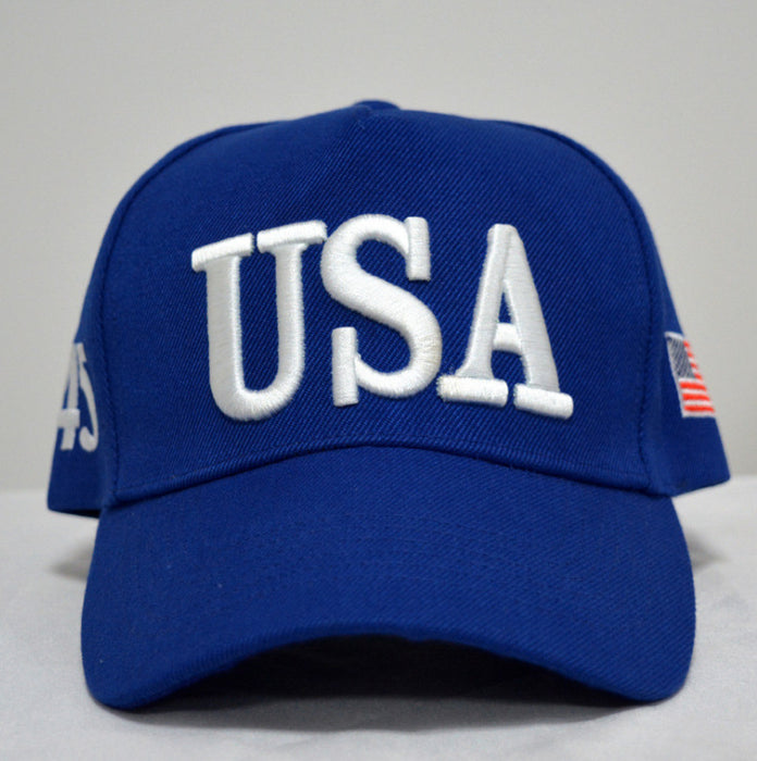 Wholesale Baseball caps with USA letter embroidery in various colors