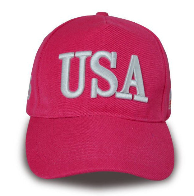 Wholesale Baseball caps with USA letter embroidery in various colors