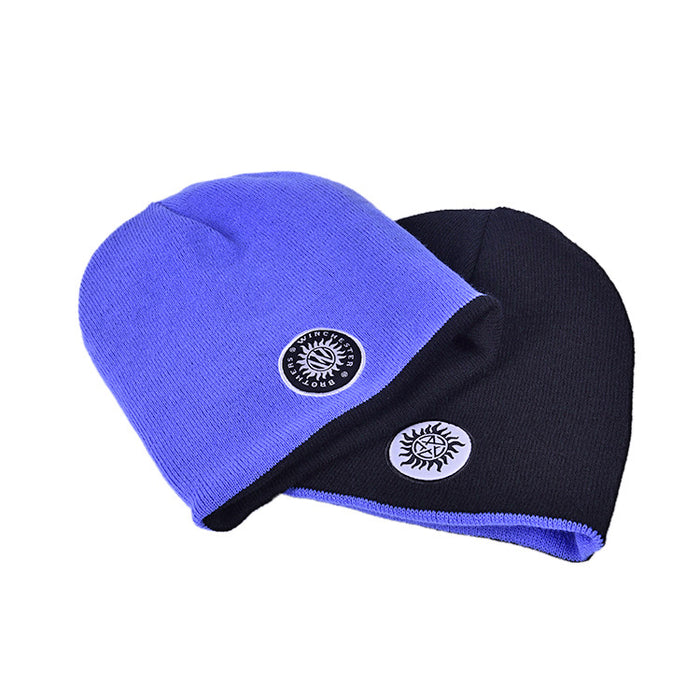 Wholesale  Woolen Hat Embroidered Logo Knitted Hat Fan Gift Cuffed Woolen Hat