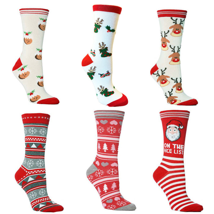 Wholesale Christmas Elk Cotton Socks JDC-SK-XQ042