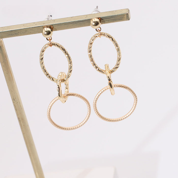 Wholesale Simple Metal Earrings JDC-ES-YaXue005