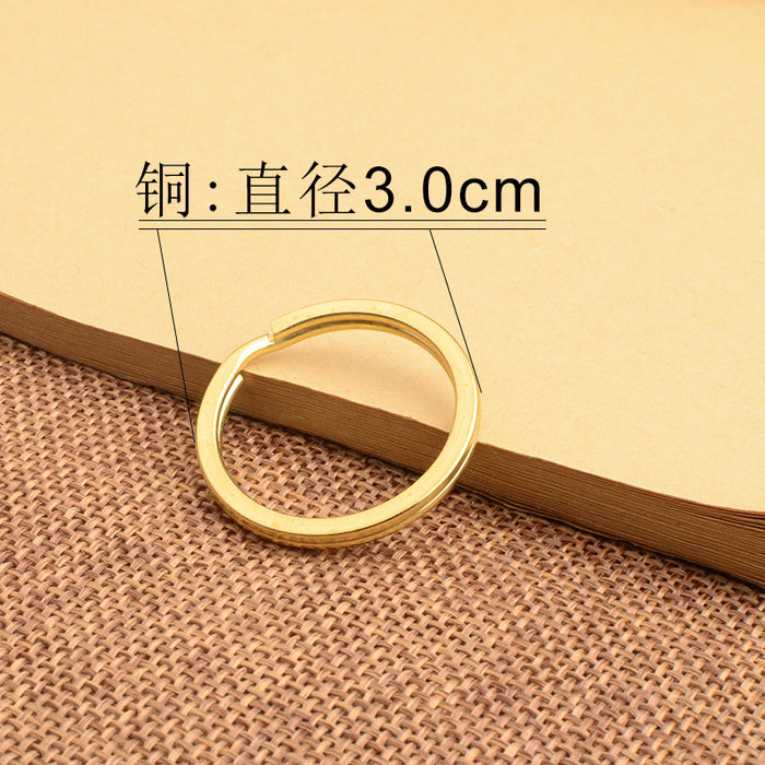 Wholesale Copper ring, keyring, keyring accessories, copper gourd accessories, iron ring, alloy ring buckle parts