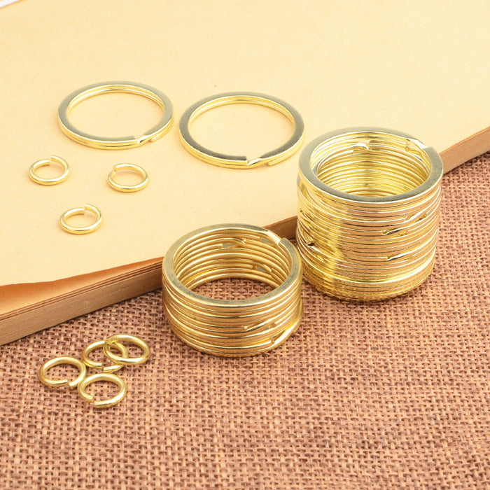 Wholesale Copper ring, keyring, keyring accessories, copper gourd accessories, iron ring, alloy ring buckle parts