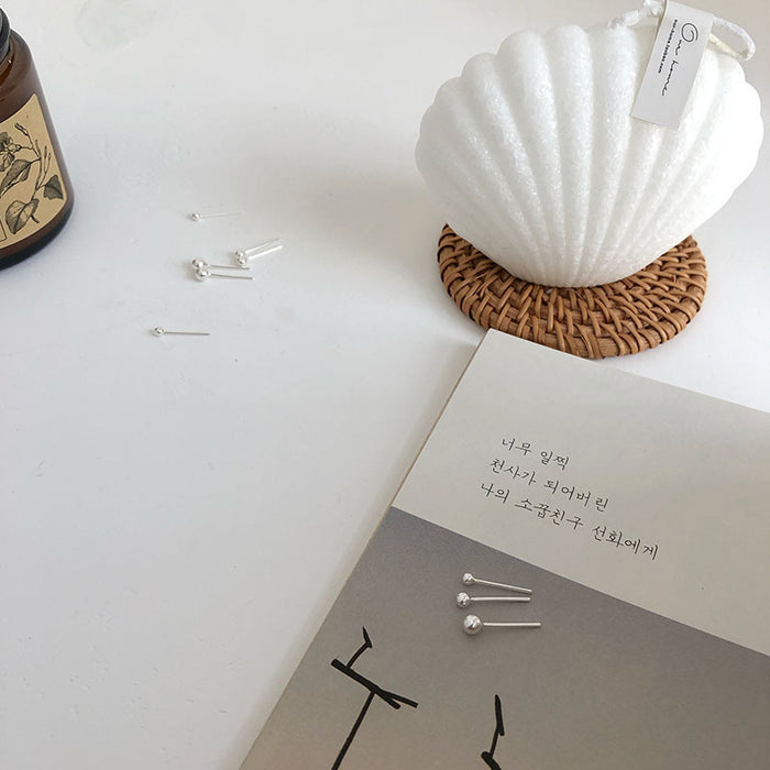 Wholesale Minimalist earrings mini ear sticks small round beads earrings jewelry