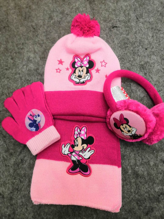 Wholesale Girls Cute Hat Scarf Gloves Earmuffs Four-piece Set JDC-FH-Baon001