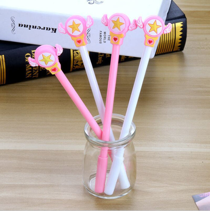 Wholesale Star Wing Magic Wand Plastic Gel Pen JDC-PN-KuBei011