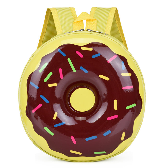Wholesale Cute backpack with donut shell, playful and stylish design for kindergarten students