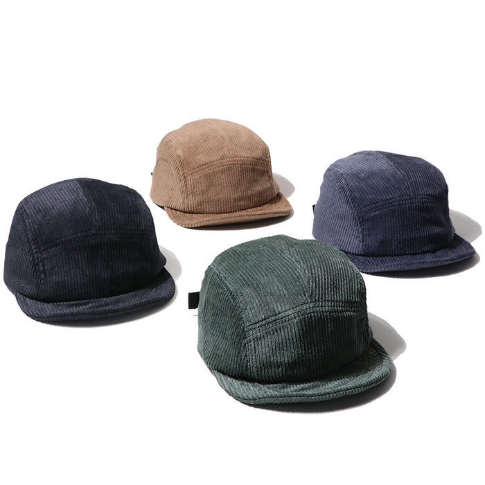 Wholesale New Short eave Street Retro Soft Top Five Leaf Hat Versatile Corduroy Hat