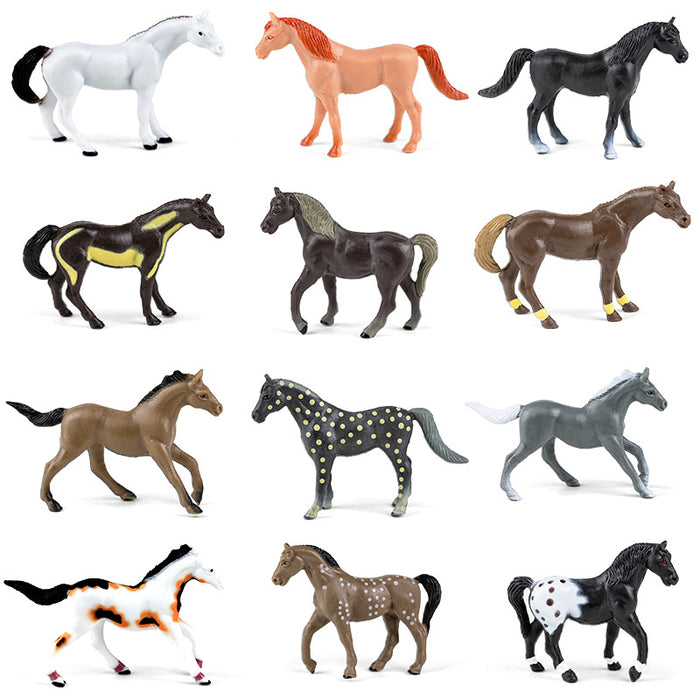 Wholesale Farm simulation model, animal bag, 12 children's early education cognitive learning toys