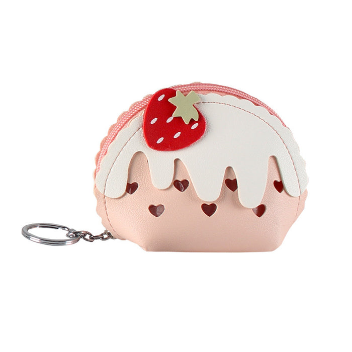 Wholesale Strawberry Ice Cream Cute Mini Coin Purse JDC-WT-YT001