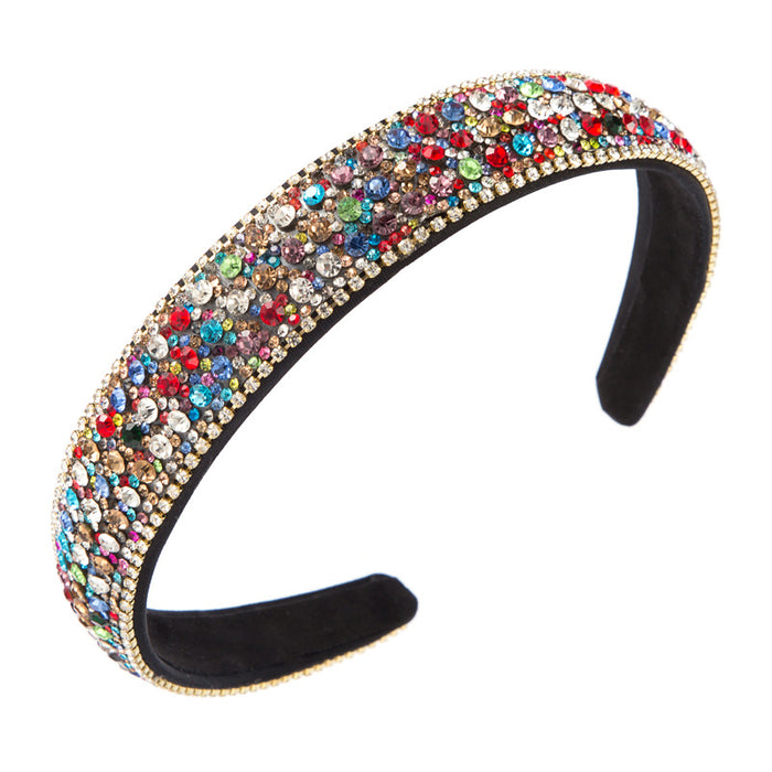Wholesale Colorful Diamond Headband Women's Simple Pressure Hair Accessories