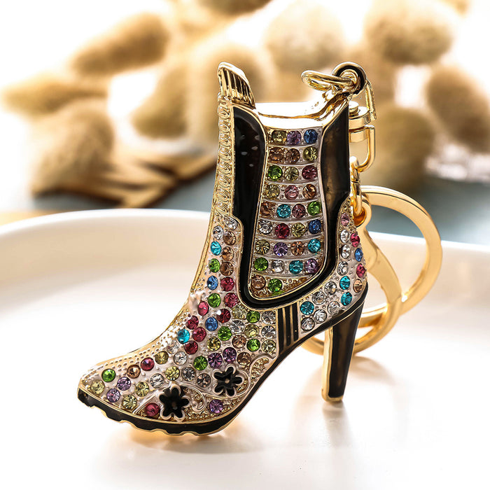 Wholesale Diamond-encrusted Shoes Alloy Keychain JDC-KC-ChaoK053