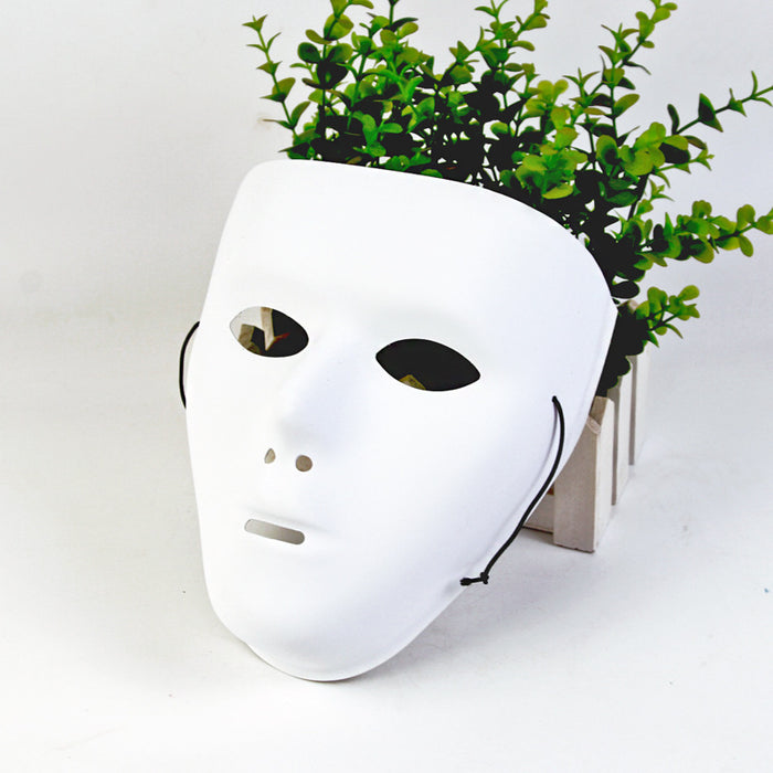 Wholesale Pure White Frosted Street Dance Mask Mask Dancer Ghost Step  Mask Ball