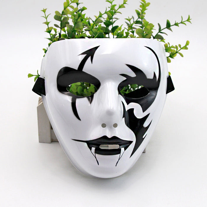 Wholesale Mask Painted Street Dance Mask Men and Women Full Face Hip Hop Mask Dancer Ghost Face Revenge Prom Dress Up