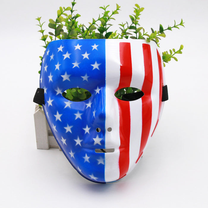 Wholesale Mask Painted Street Dance Mask Men and Women Full Face Hip Hop Mask Dancer Ghost Face Revenge Prom Dress Up