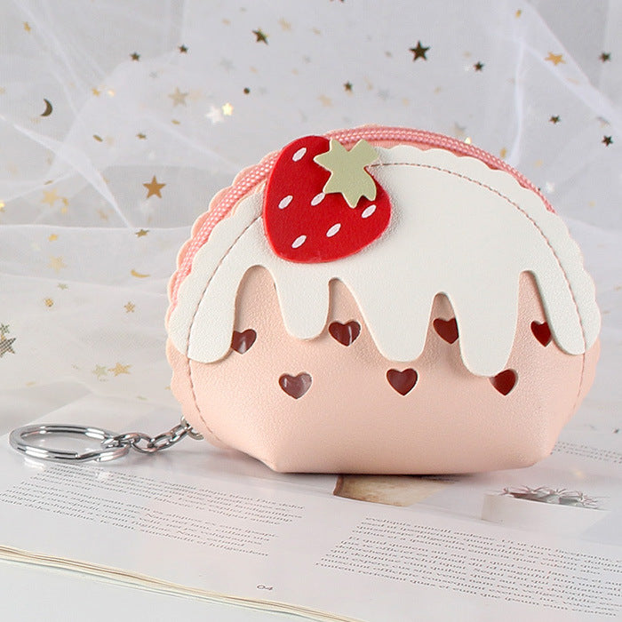 Wholesale Strawberry Ice Cream Cute Mini Coin Purse JDC-WT-YT001