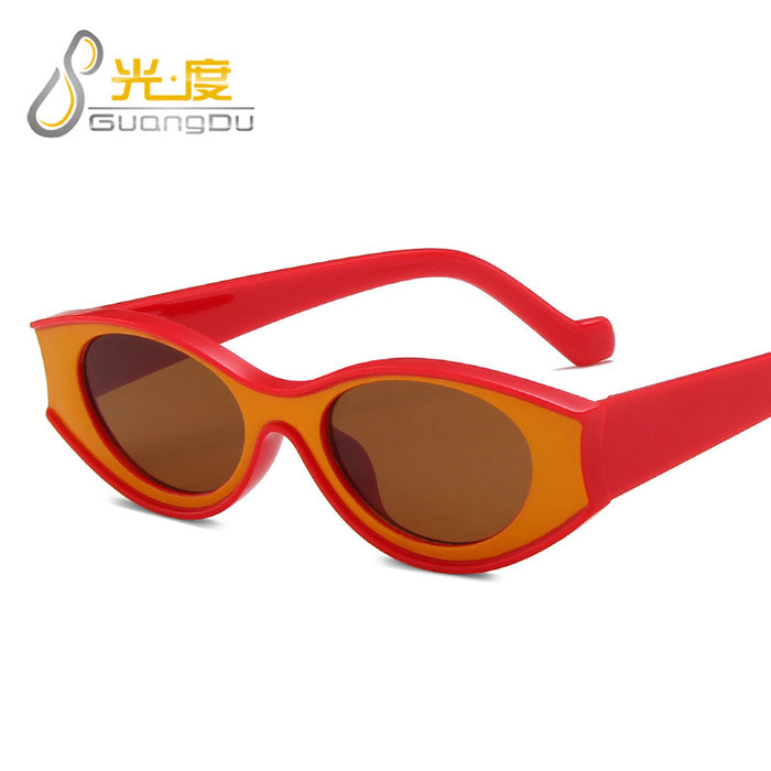 Wholesale New Fashion Sunglasses Fashion Sunglasses Retro Elliptical Dot Paint Sunglasses