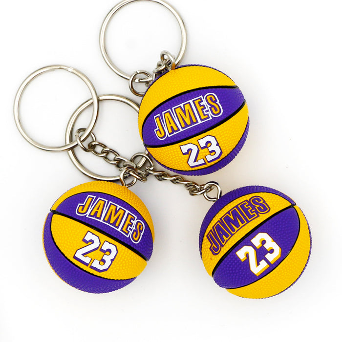 Wholesale PVC Letter Basketball Keychain JDC-KC-QLPing007