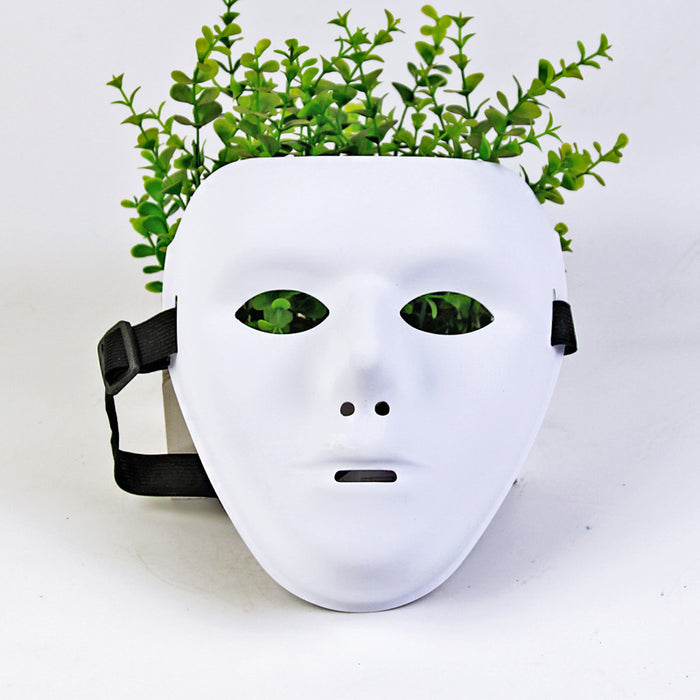 Wholesale Pure White Frosted Street Dance Mask Mask Dancer Ghost Step  Mask Ball