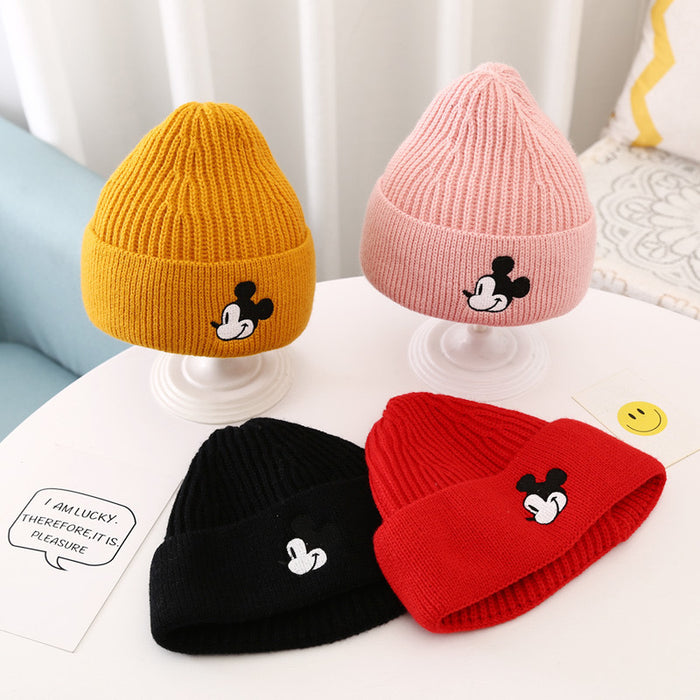 Wholesale Embroidery Cartoon Acrylic Knitted Children's Wool Hat JDC-FH-Kamie004