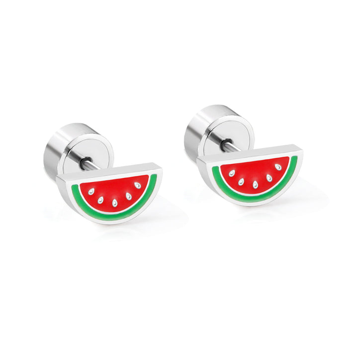 Wholesale Niche Design Cute Fruit Plants Rainbow Earrings