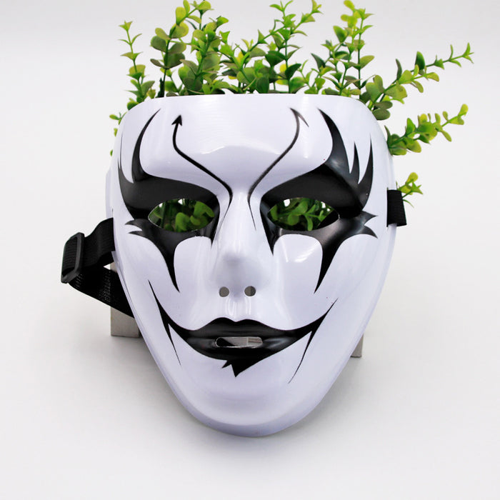 Wholesale Mask Painted Street Dance Mask Men and Women Full Face Hip Hop Mask Dancer Ghost Face Revenge Prom Dress Up