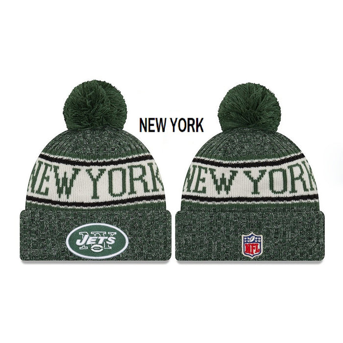 Wholesale Plush wool hat rugby team stretch knitted hat sports hat beanie