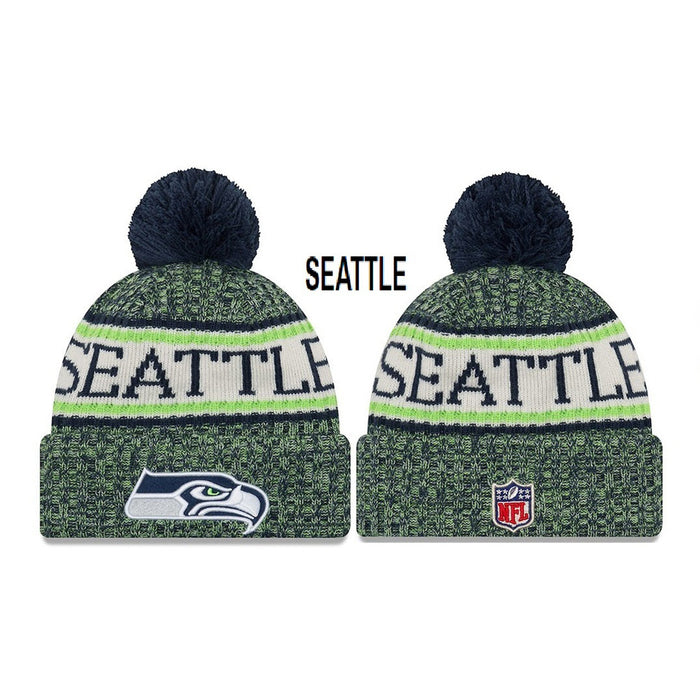 Wholesale Plush wool hat rugby team stretch knitted hat sports hat beanie