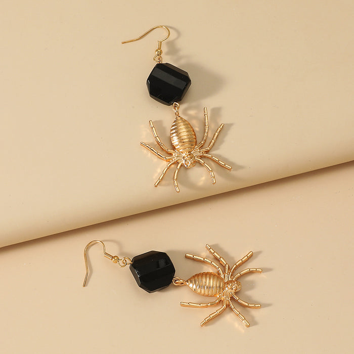 Wholesale Spider earrings dark girl Spider earrings Halloween accessories