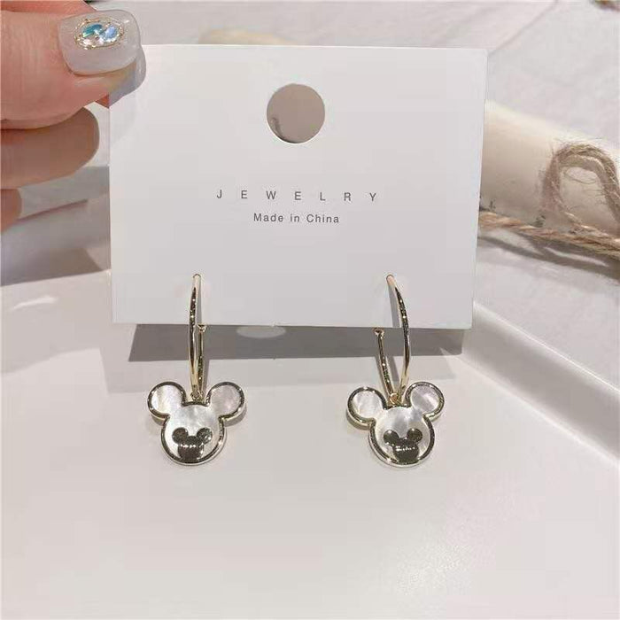 Wholesale Silver Pin Cartoon Earrings JDC-ES-RZ001