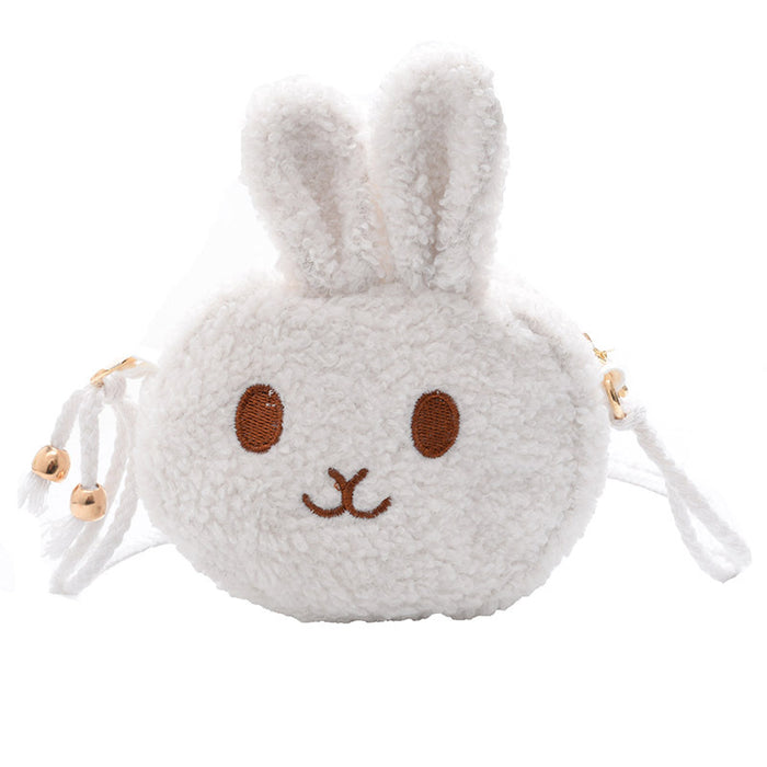 Wholesale New Plush Bunny Children's Crossbody Bag Korean Version Cute Girls' Shoulder Bag Children's Coin Purse JDC-SD-SS002