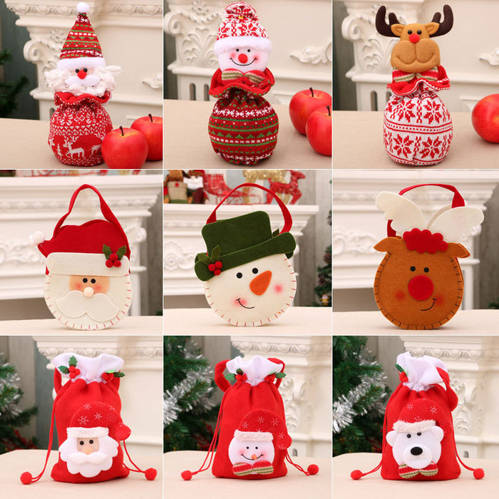 Wholesale Christmas Apple Bag, Handbag, Christmas Eve Gift Bag, Kidsren' s Small Gift Bag, Christmas Apple Bag