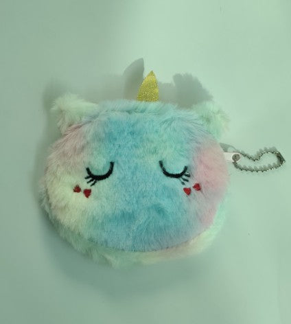 Wholesale Unicorn Unicorn Mini Coin Storage Children's Cartoon Cute Plush Headphones Data Cable Small Coin Purse JDC-WT-SM004