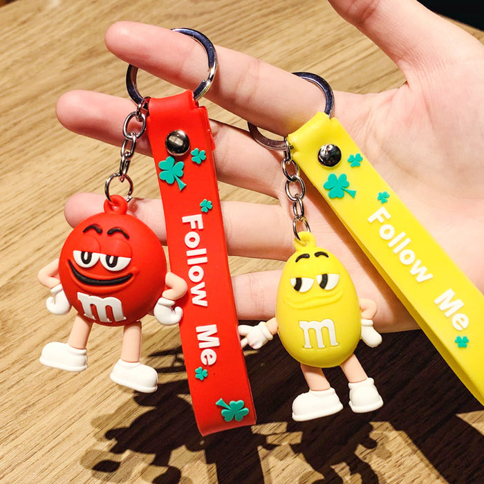 Wholesale Cartoon candy figurine pendant, cartoon keychain, couple style keychain, small gift, men's and women's accessories, backpack hanging accessories