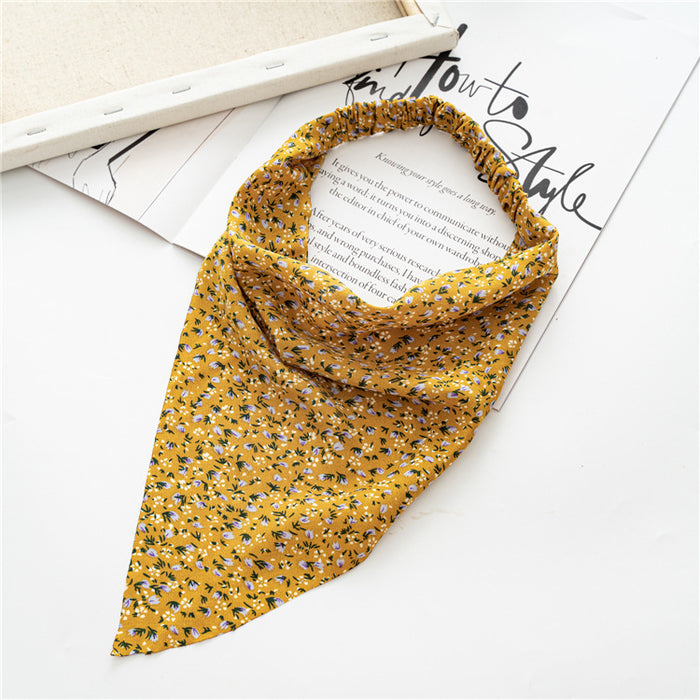 Wholesale Triangle Scarf Stretch Hair Band Headband Three-state Hair Band