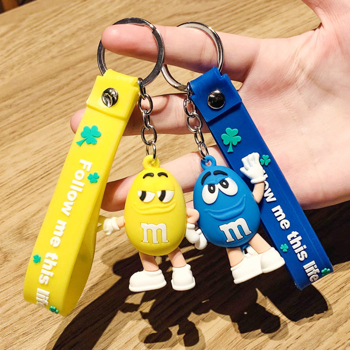 Wholesale Cartoon candy figurine pendant, cartoon keychain, couple style keychain, small gift, men's and women's accessories, backpack hanging accessories