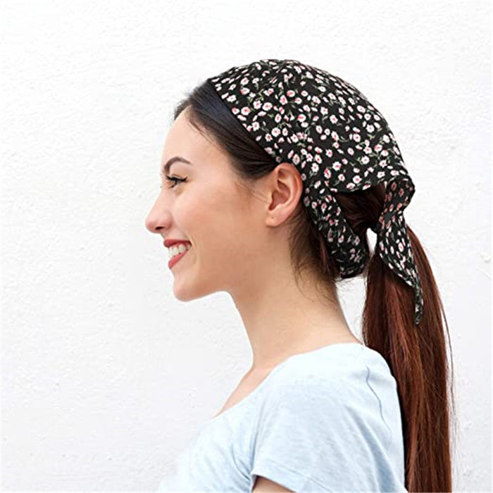 Wholesale Triangle Scarf Stretch Hair Band Headband Three-state Hair Band