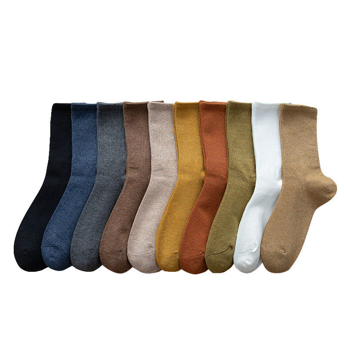 Wholesale Trendy  Cotton Socks Solid Color JDC-SK-LingX002