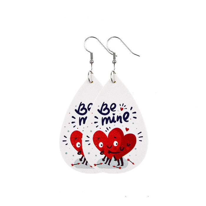 Wholesale Valentine's Day Leather Earrings JDC-ES-ChenC018