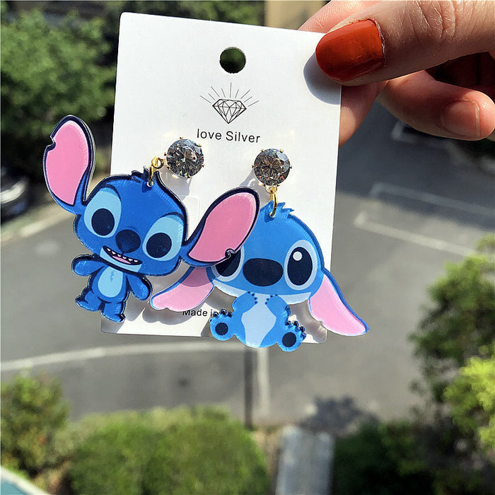 Wholesale Cartoon Acrylic Earrings JDC-ES-Xingj039