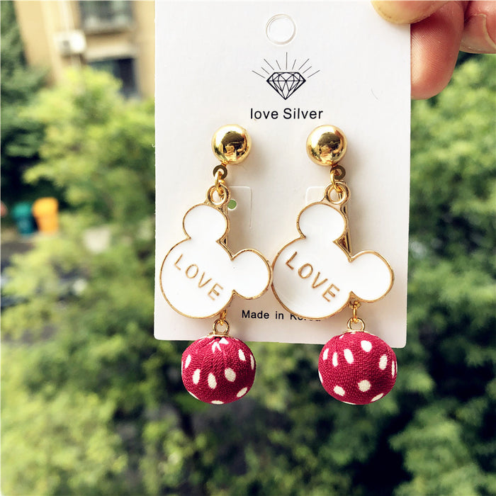 Wholesale Cartoon Alloy Plated Gold Earrings JDC-ES-Xingj050